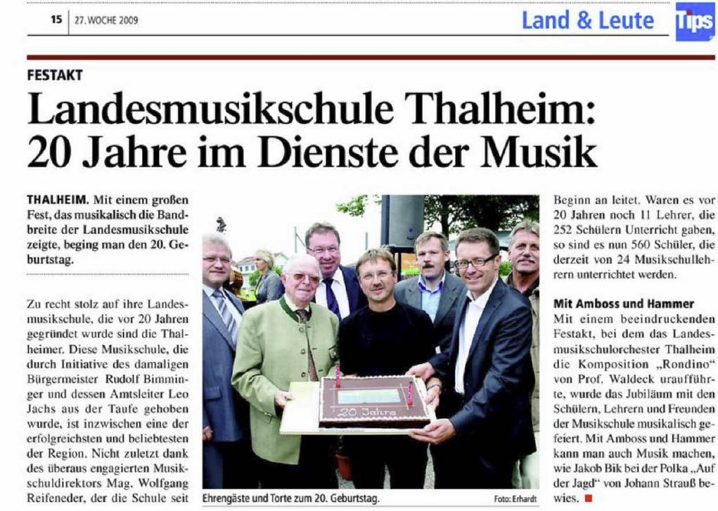 LMS Thalheim 20 Jahrfeier in Tips 20090701