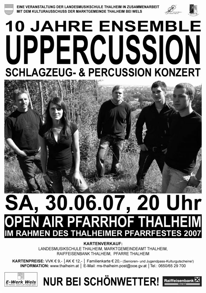 Uppercussion Konzert Thalheim 20070630